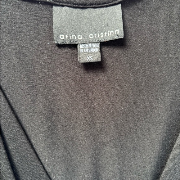 atina cristina Black and White Triangle Pattern Sleeveless Dress. Size XS - Picture 9 of 9